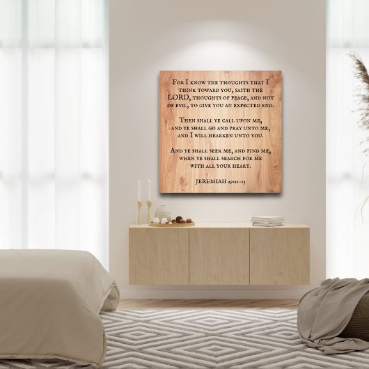 Jeremiah 29:11 King James Bible Scripture Poster