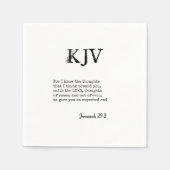 Jeremiah 29:11 KJV Bibelangebot - kann individuell Serviette (Vorderseite)