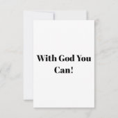 Jeremiah 29:11 KJV Bible Verse Flat Greeting Card Karte (Rückseite)