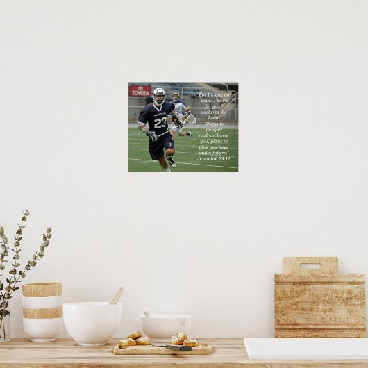 Jeremiah 29:11 Lacrosse Poster (Küche)