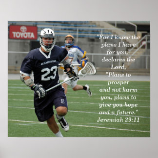 Jeremiah 29:11 Lacrosse Poster