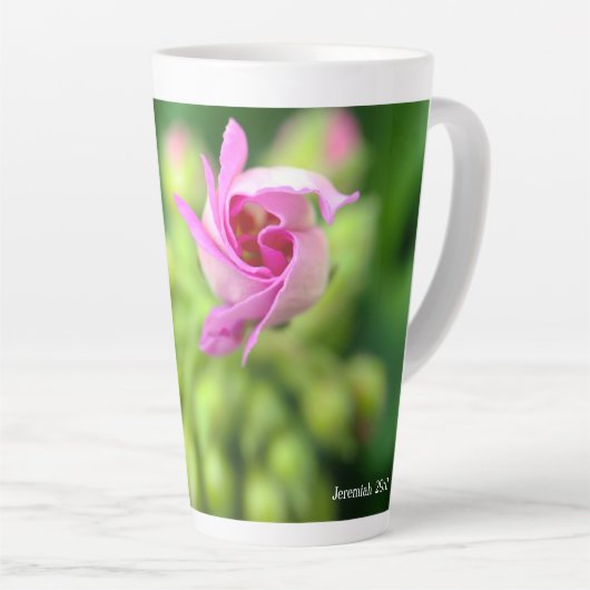 Jeremiah 29:11 Latte Tasse (Rechte Ecke)