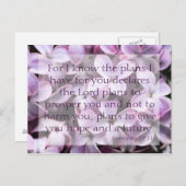 Jeremiah 29:11 Lilacs Postkarte (Vorne/Hinten)