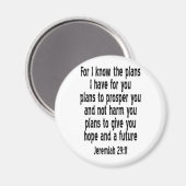 Jeremiah 29:11 magnet (Vorderseite/Rückseite)