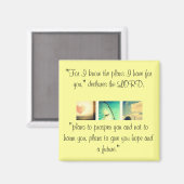 Jeremiah 29:11 magnet (Vorderseite/Rückseite)