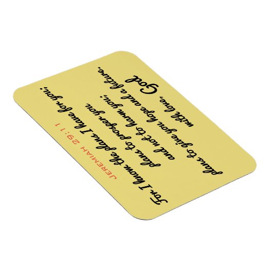 Jeremiah 29:11 Magnet (Rechte Seite)