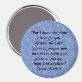Jeremiah 29-11 magnet (Vorderseite/Rückseite)