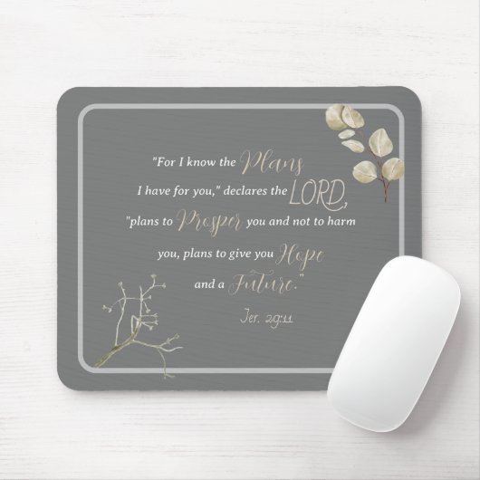 Jeremiah 29:11 mousepad (Mit Mouse)