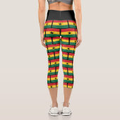 Jeremiah 29:11 | Patriotisch | GHANA FLAG Capri Leggings (Rückseite)