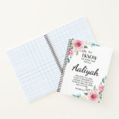 Jeremiah 29:11 Persönliche Gestaltung der rosa Ros Notizblock (Innenseite)