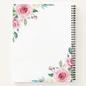 Jeremiah 29:11 Persönliche Gestaltung der rosa Ros Notizblock (Rückseite)