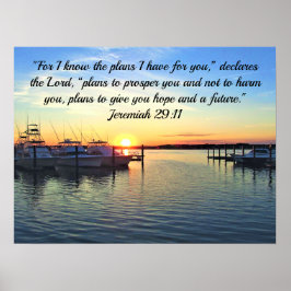 JEREMIAH 29:11 PLÄNE FÜR EINE KÜNFTIGE BILDUNG POSTER