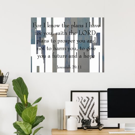 Jeremiah 29:11 poster (Heimbüro)