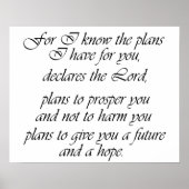 Jeremiah 29:11 Poster (Vorne)