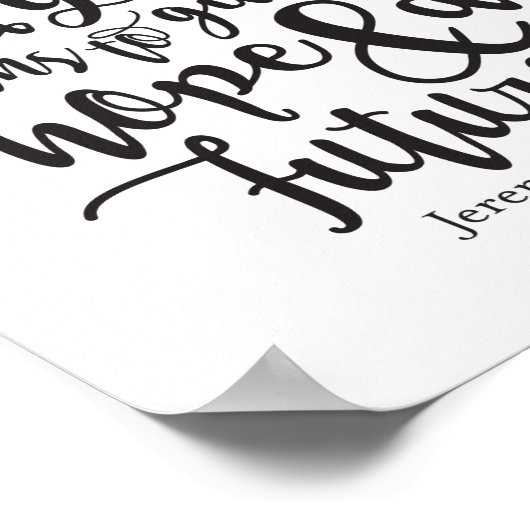 Jeremiah 29 11 Poster Print (Ecke)