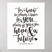 Jeremiah 29 11 Poster Print (Vorne)