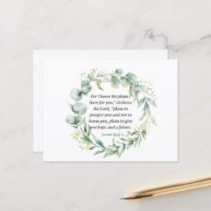 Jeremiah 29:11 postkarte