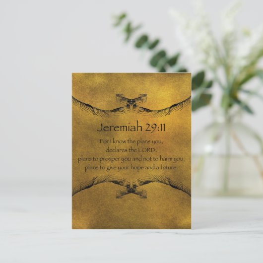 Jeremiah 29:11 postkarte (Stehend Vorderseite)