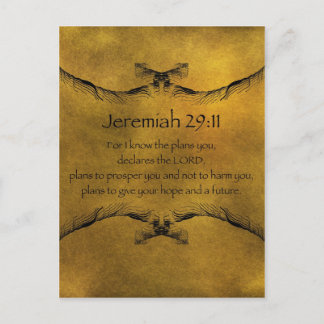 Jeremiah 29:11 postkarte