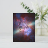 Jeremiah 29:11 postkarte (Stehend Vorderseite)