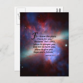 Jeremiah 29:11 postkarte (Vorne/Hinten)