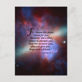 Jeremiah 29:11 postkarte (Vorderseite)