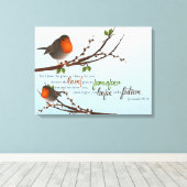 Jeremiah 29:11 Premium Wrapped Canvas (Gloss) Leinwanddruck (Insitu (Holzboden))