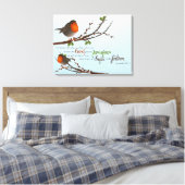 Jeremiah 29:11 Premium Wrapped Canvas (Gloss) Leinwanddruck (Insitu (Schlafzimmer))