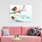 Jeremiah 29:11 Premium Wrapped Canvas (Gloss) Leinwanddruck (Insitu (Wohnzimmer))