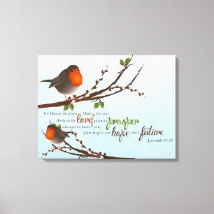 Jeremiah 29:11 Premium Wrapped Canvas (Gloss) Leinwanddruck