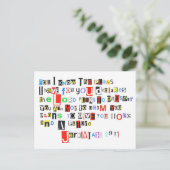 Jeremiah 29:11 Ransom Hinweis Postkarte (Stehend Vorderseite)