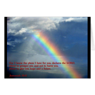 Jeremiah 29:11 Regenbogen