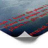 Jeremiah 29:11 Regenbogen Poster (Ecke)