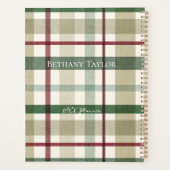 Jeremiah 29:11 Sage Green Plaid Personal Planner  Planer (Rückseite)
