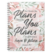 Jeremiah 29:11 Scripture: GraphicLoveShop Notizblock (Vorderseite)