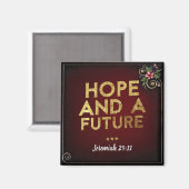 Jeremiah 29:11 Square Magnet (Vorderseite/Rückseite)