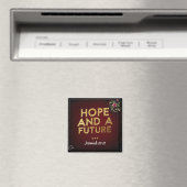 Jeremiah 29:11 Square Magnet (In Situ (Geschirrspüler))