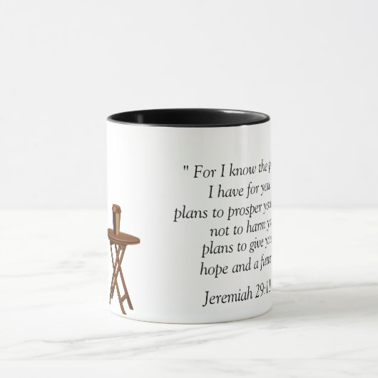 Jeremiah 29:11 tasse (Zentrum)