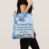 Jeremiah 29:11 Tropische Orchideen Butterfly Bibel Tasche (Von Nahem)