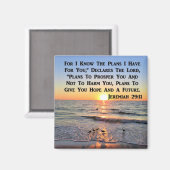 JEREMIAH 29:11 UHR MAGNET (Vorderseite/Rückseite)