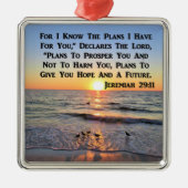 JEREMIAH 29:11 UHR ORNAMENT AUS METALL (Vorne)