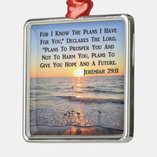 JEREMIAH 29:11 UHR ORNAMENT AUS METALL (Links)