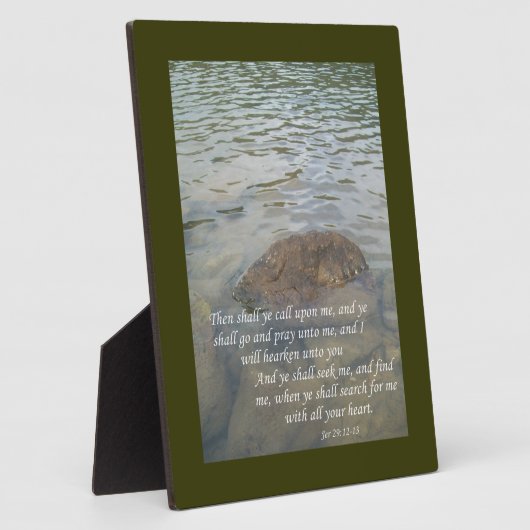 Jeremiah 29:12-13 fotoplatte (Seite)