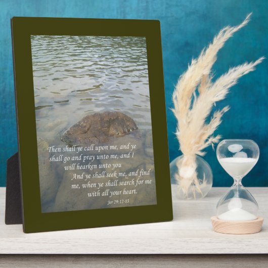 Jeremiah 29:12-13 fotoplatte (Seite)