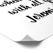 Jeremiah 29:12-13 Minimalistisches Bibelverse Poster (Ecke)