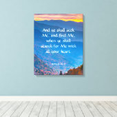 Jeremiah 29:13 leinwanddruck (Insitu (Holzboden))