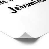 Jeremiah 29:13 Minimalistische Bibelverse Poster (Ecke)