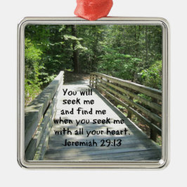 Jeremiah 29:13 ornament aus metall