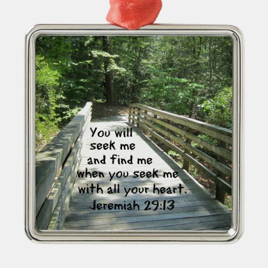 Jeremiah 29:13 ornament aus metall (Vorne)