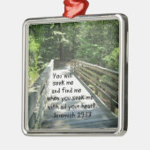 Jeremiah 29:13 ornament aus metall (Links)